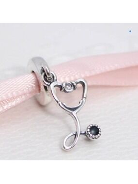 Pandora Silver Stethoscope Charm